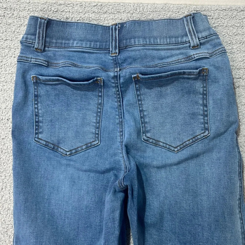 Spanx Jean-ish Ankle Skinny Leggings‎ Small Petite Blue Denim Shapewear Slimming